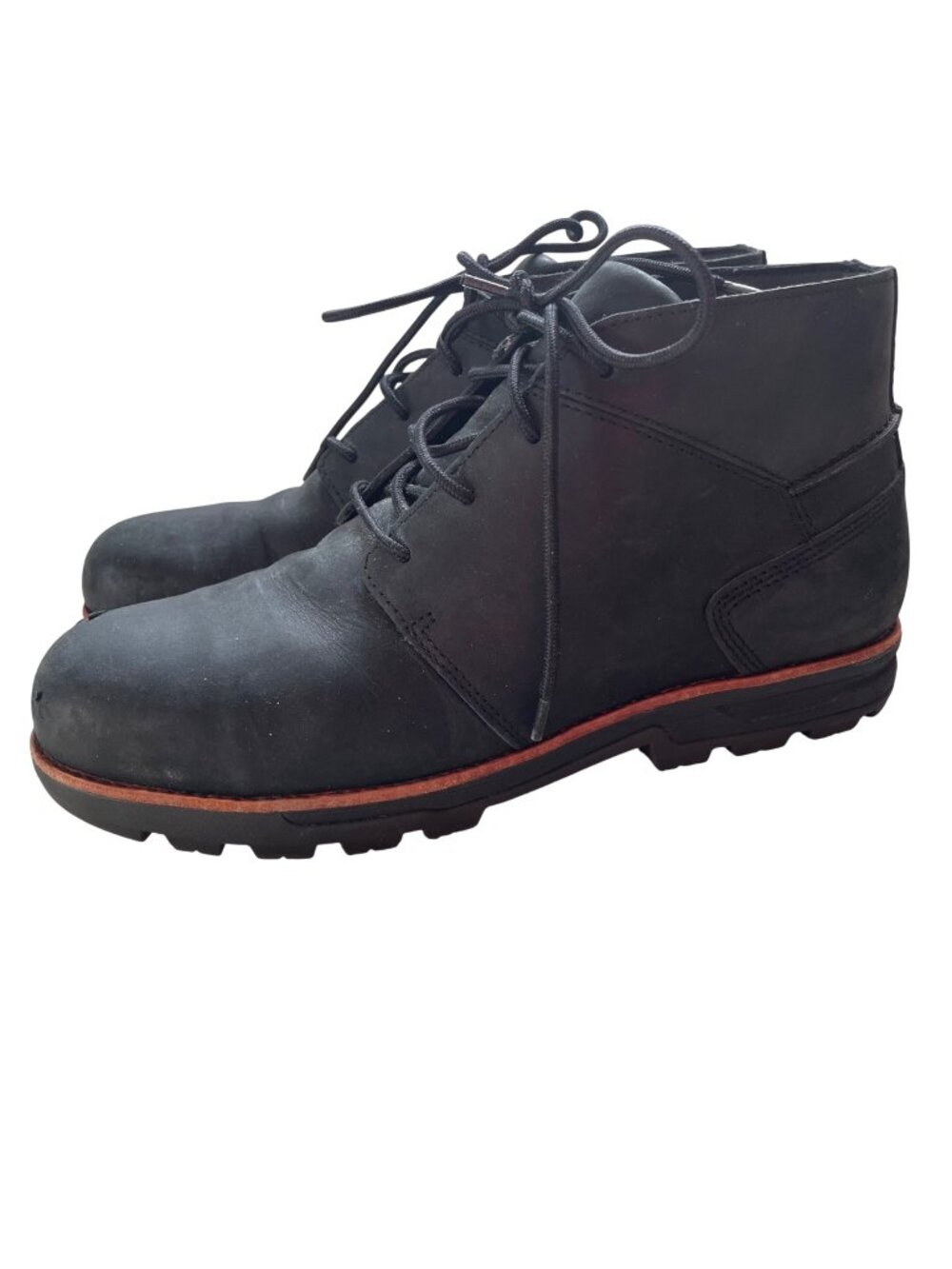 Worx Black Oil Proof Slip Resistant Work Boots Men's 9.5 2 Double Extra Wide